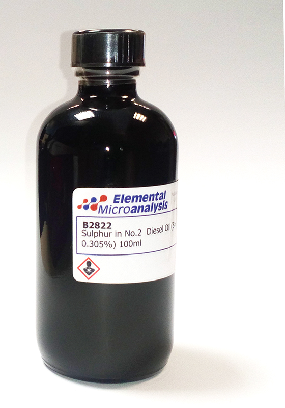DISCONTINUED

Sulphur in No.2  Diesel Oil (S= 0.305%) 100ml  See Certificate 822613